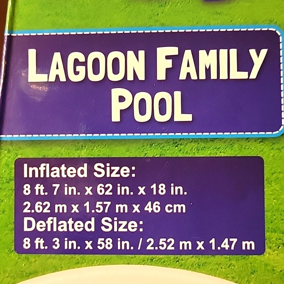 1 NWT H2o Go Lagoon Family Pool 144 Gal Bestway Kid's  6+ - Picture 6 of 9
